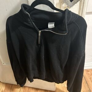 PINK Victoria's Secret Black Zip-Up Men's Sweater